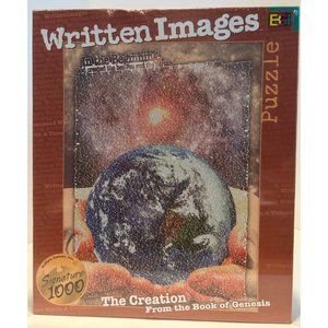 Written Images Jigsaw Puzzle, The‎ Creation from Genesis Bible, NEW 1000 pcs